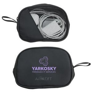 AeroLOFT® Jet Black Tech Organizer Mesh Pouch