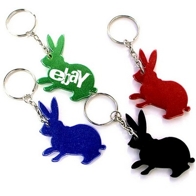 Rabbit Shape Bottle Opener w/Key Chain