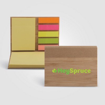 Bamboo Sticky Notepad - Full-Color Inkjet